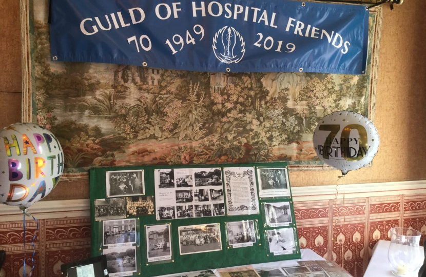 George congratulates Guild of Hospital Friends for Camborne-Redruth Community Hospital