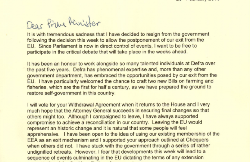 George Resignation Letter part 1
