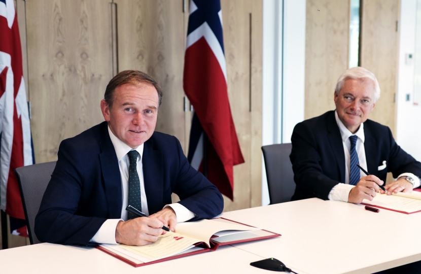 George Welcomes Signing of Historic UK-Norway Fisheries Agreement 