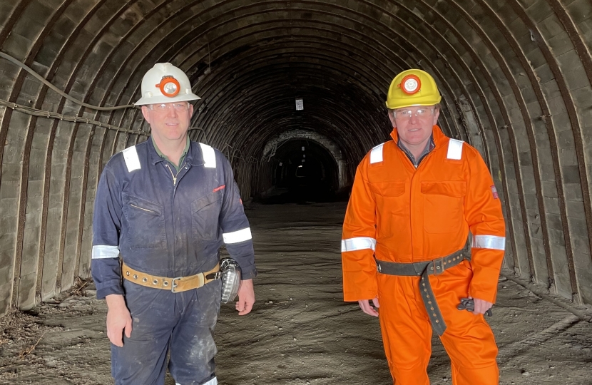 George Visits South Crofty Mine