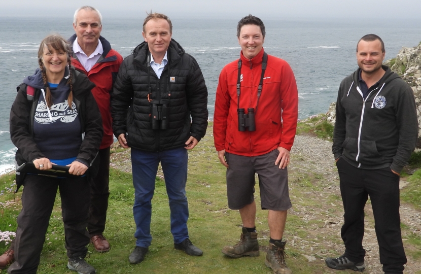 George meets with Cornwall Seal Group Research Trust about the increasing challenges facing Cornwall’s rare grey seals