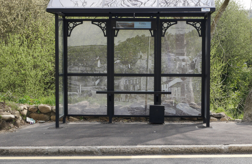 Bus Stop in Ponsanooth