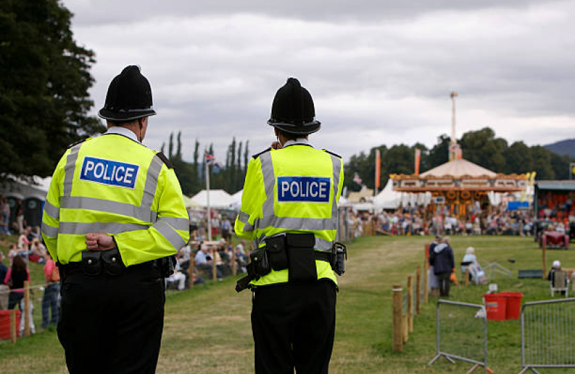 Police overseeing an event 