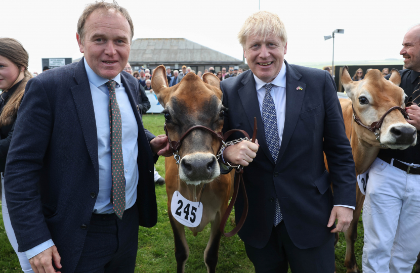George Welcomes the PM to the Royal Cornwall Show
