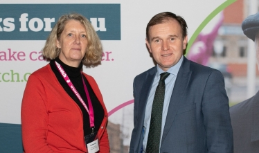 George meets Healthwatch Cornwall Chief Exec