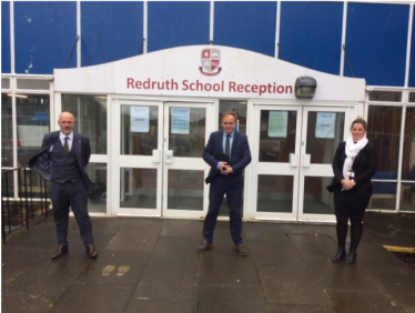 George Visits Redruth School